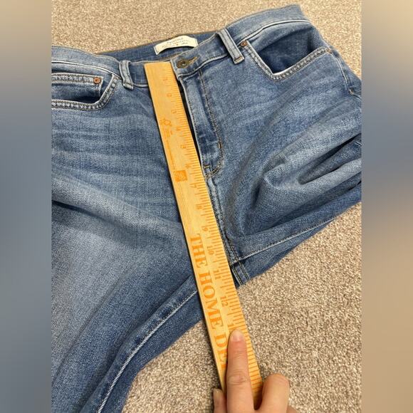 Principle Denim Innovators Crush Jeans Boot Leg Raw Hem Womens sz 29x32 - Picture 9 of 12